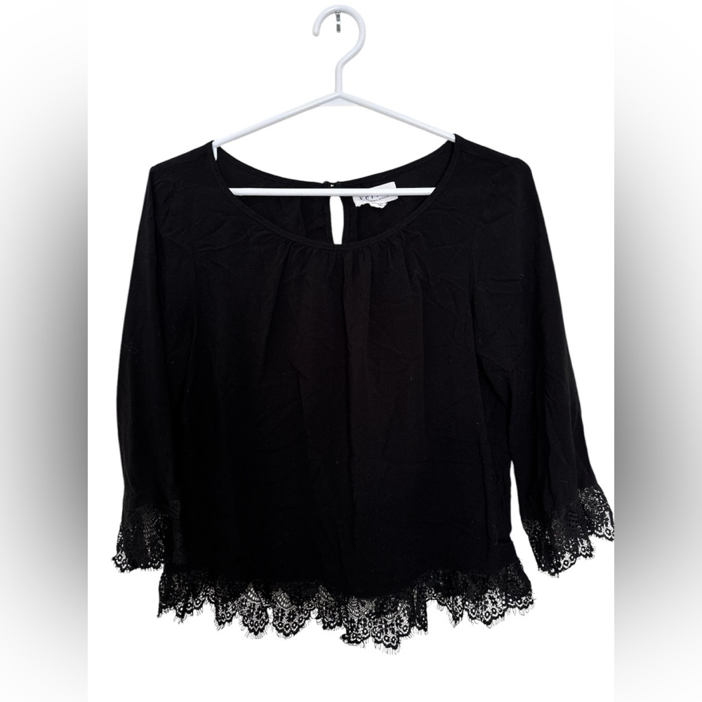 Black lace blouse